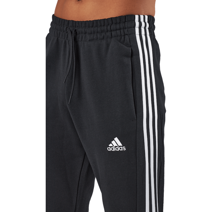 Essentials Joggerji iz francoskega frotirja z zoženimi manšetami in 3 črticami Black