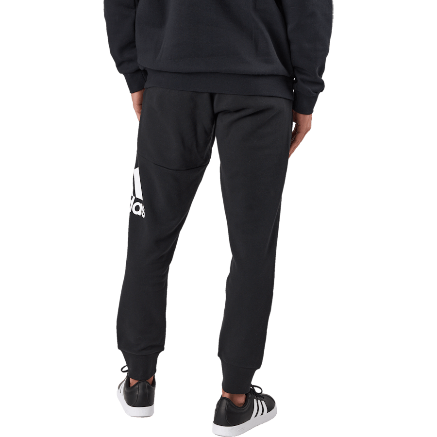 Joggers Essentials in French Terry con polsino affusolato e logo Nero