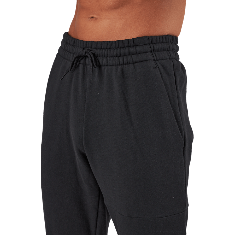 Joggers Essentials in French Terry con polsino affusolato e logo Nero