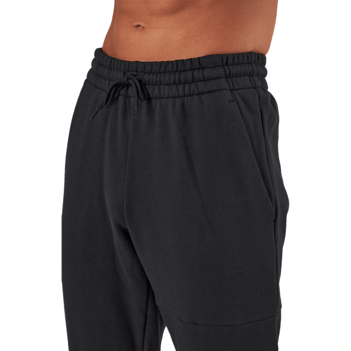 Joggers Essentials in French Terry con polsino affusolato e logo Nero