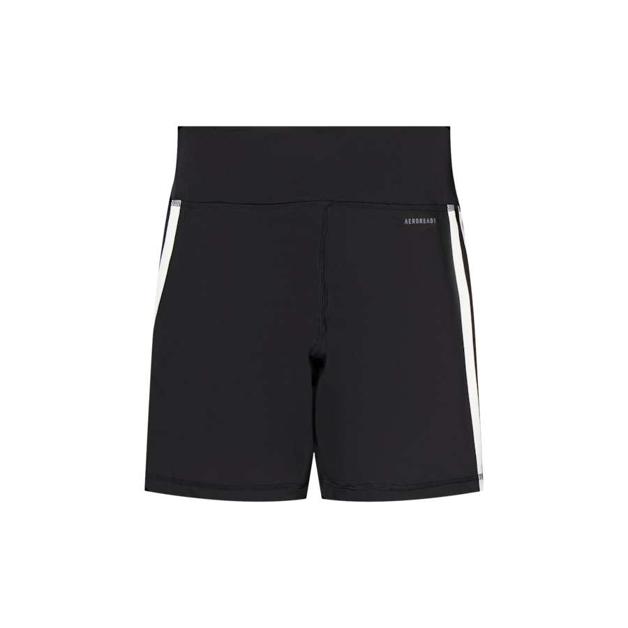 Training Essentials 3-Stripes High-Waisted Short Leggings Black