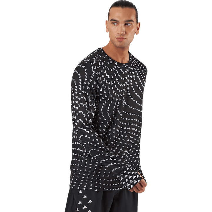 Brand Love Graphic Long Sleeve Long-sleeve Top Black