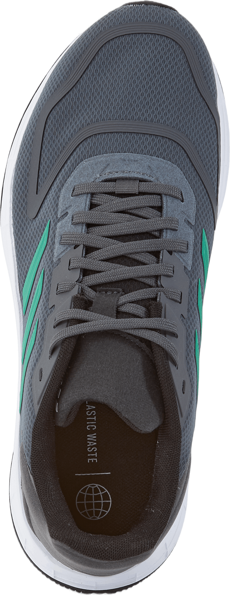 Chaussures Duramo 10 Gris Cinq / Vert Court / Blanc Nuage