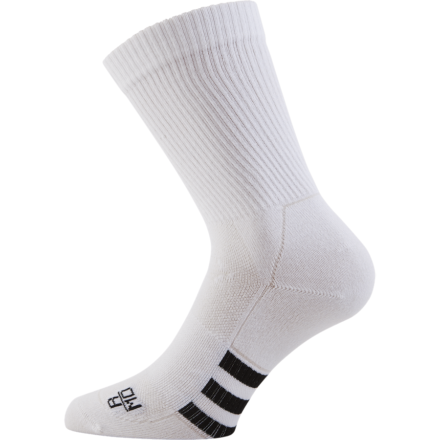 Performance Light Crew Socks 3 Pairs White