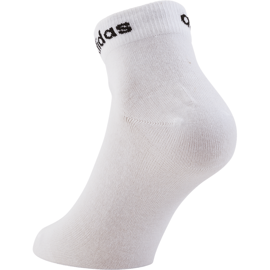 Think Linear Ankle Socks 3 Pairs White / Black