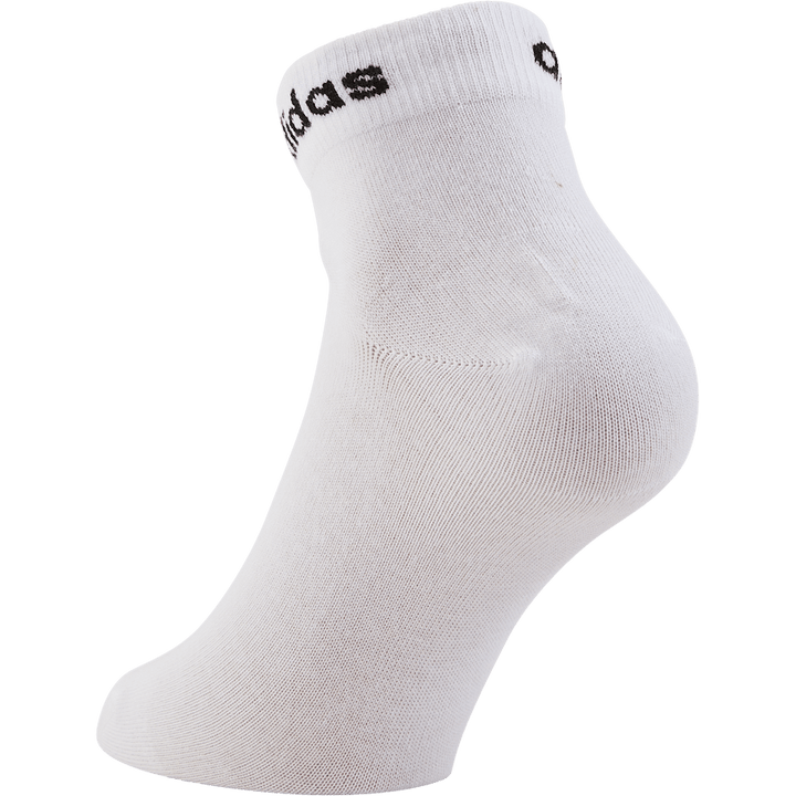 Think Linear Ankle Socks 3 Pairs White / Black