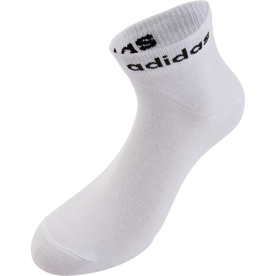Think Linear Ankle Socks 3 Pairs White / Black