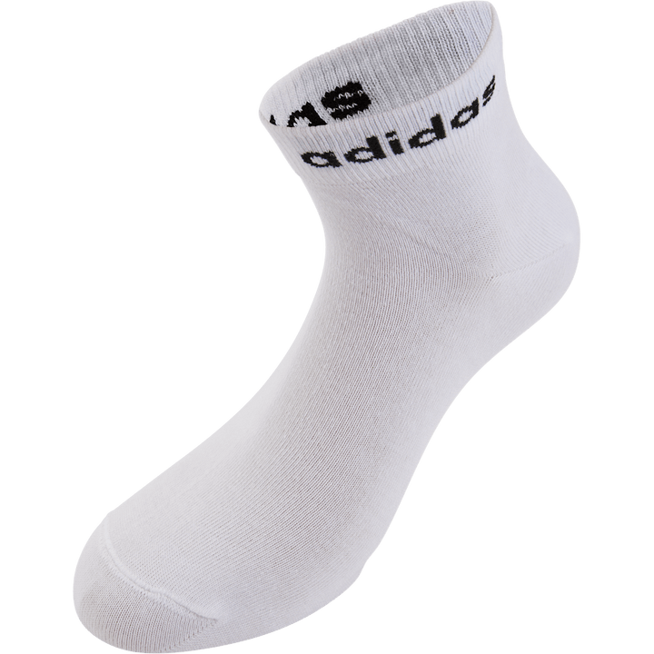 Think Linear Ankle Socks 3 Pairs White / Black