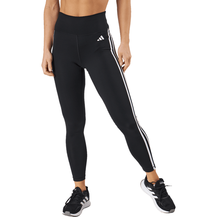 Train Essentials 3-Stripes High-Waisted 7/8 Leggings Black