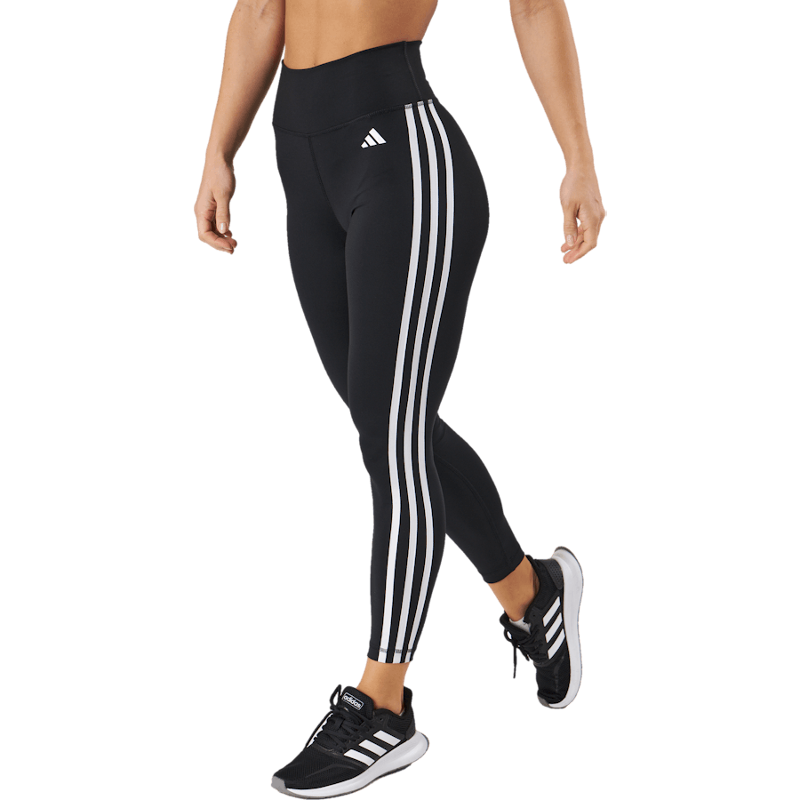 Train Essentials 3-Stripes High-Waisted 7/8 Leggings Black