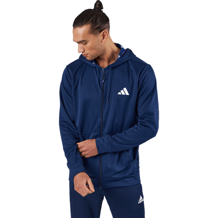 Train Essentials Seasonal Training Full-Zip Jacke dunkelblau