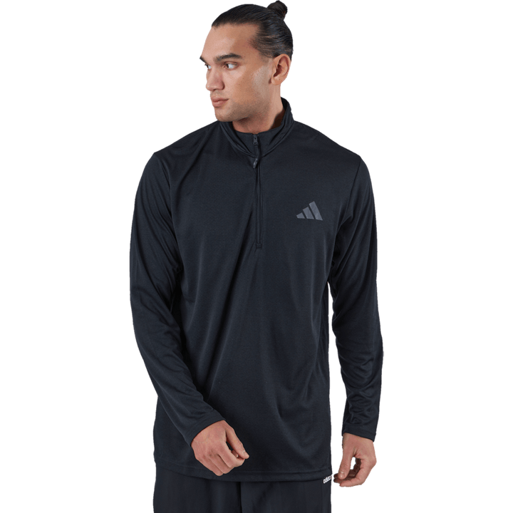 Train Essentials Seasonal Training Felpa a maniche lunghe 1/4-Zip Nero
