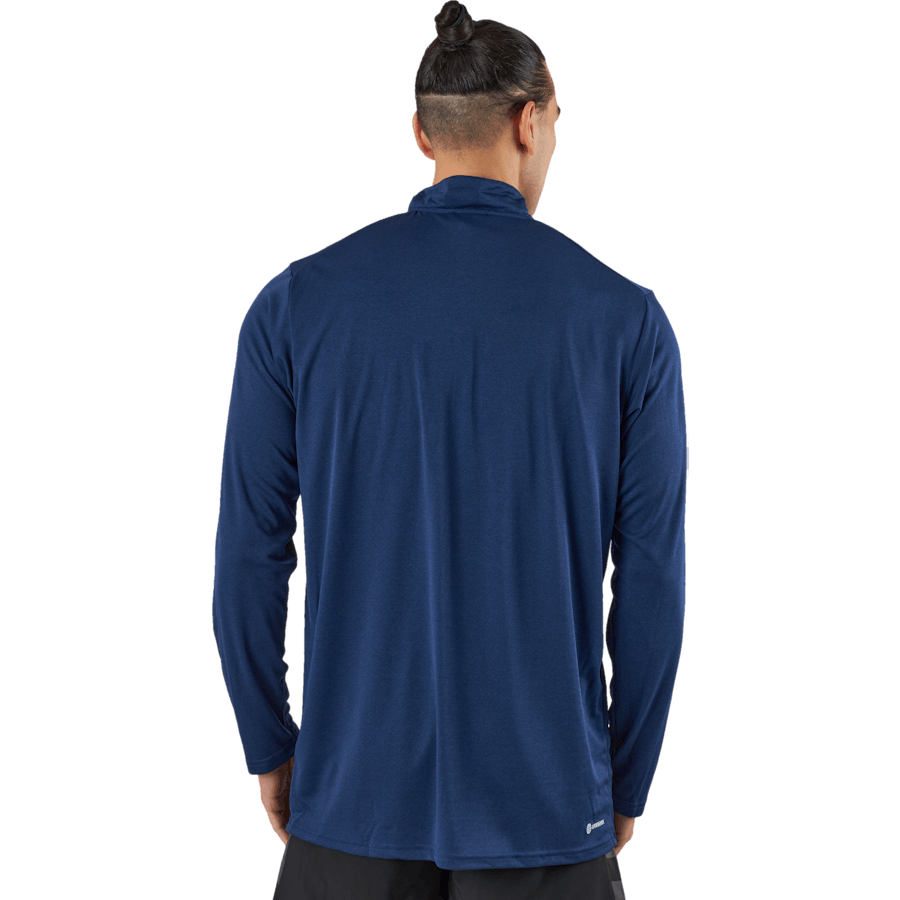 "Train Essentials" sezoninės treniruotės 1/4-Zip džemperis ilgomis rankovėmis, tamsiai mėlynas