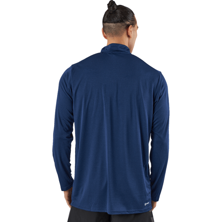 "Train Essentials" sezoninės treniruotės 1/4-Zip džemperis ilgomis rankovėmis, tamsiai mėlynas