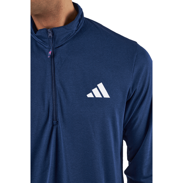"Train Essentials" sezoninės treniruotės 1/4-Zip džemperis ilgomis rankovėmis, tamsiai mėlynas