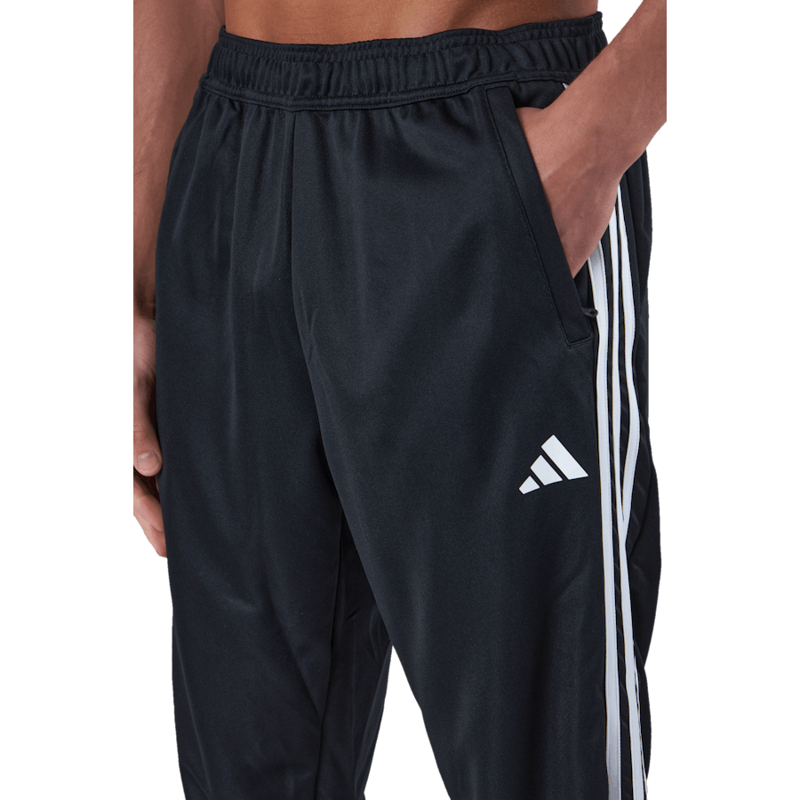 Train Essentials 3-Stripes Training Joggers Black / White