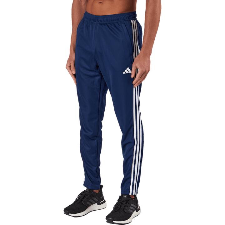 Pantalon de jogging d'entraînement Train Essentials à 3 bandes bleu foncé/blanc