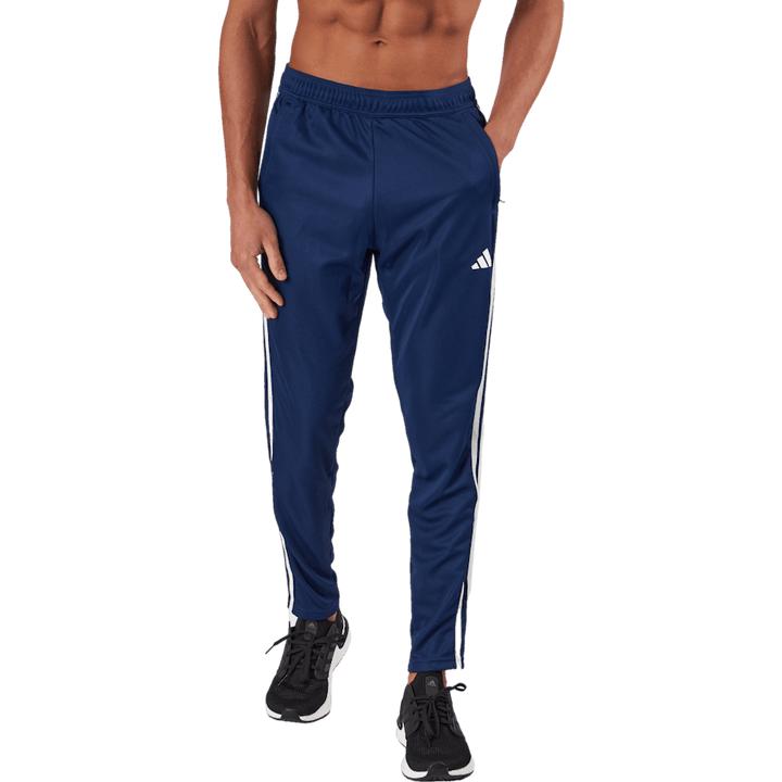 Pantalon de jogging d'entraînement Train Essentials à 3 bandes bleu foncé/blanc
