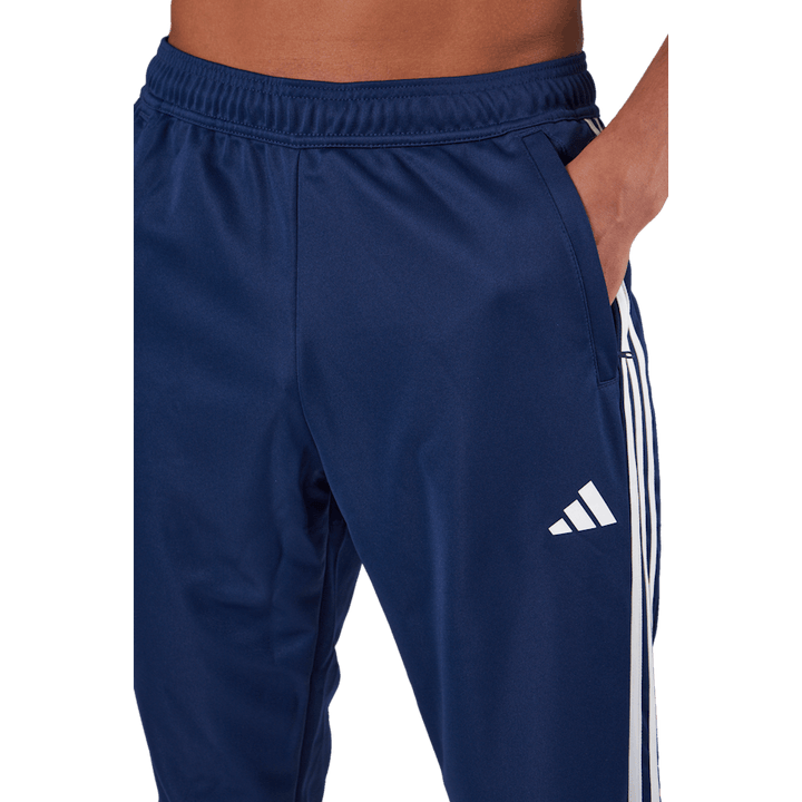 Pantalon de jogging d'entraînement Train Essentials à 3 bandes bleu foncé/blanc
