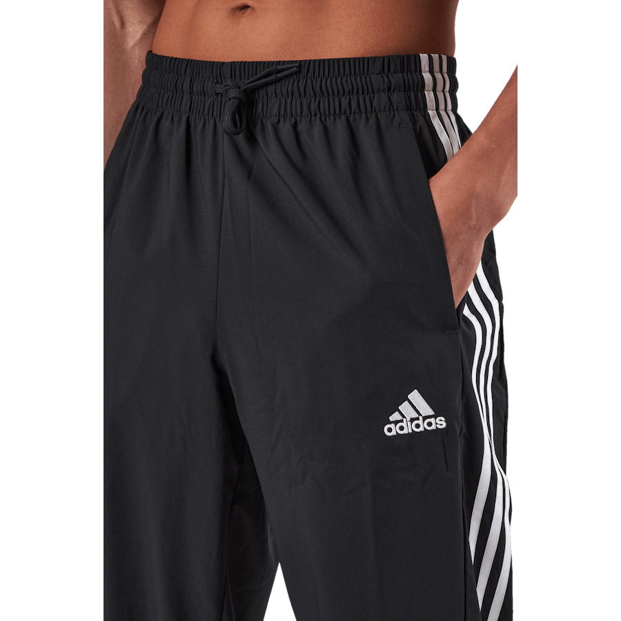 AEROREADY Essentials Joggers med avsmalnande mudd och vävda 3 ränder Svart