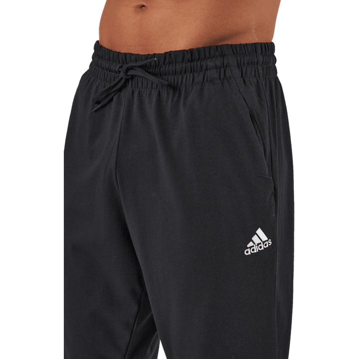 Essentials Single Jersey Tapered Elasticized Cuff Logo Joggers Black
