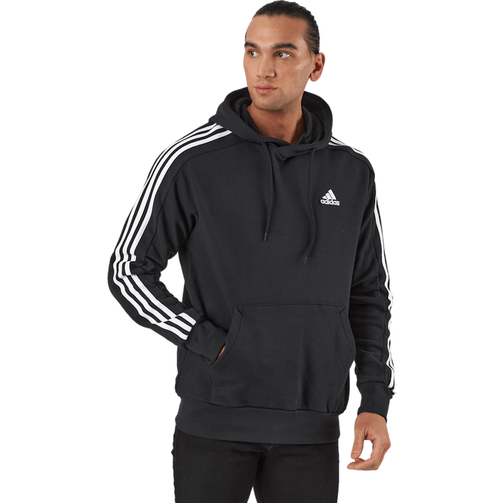 Essentials French Terry 3-Stripes Hoodie Black