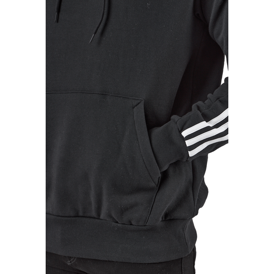 Essentials French Terry 3-Stripes Hoodie Black