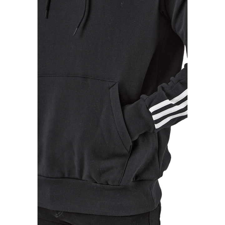 Essentials French Terry 3-Stripes Hoodie Black