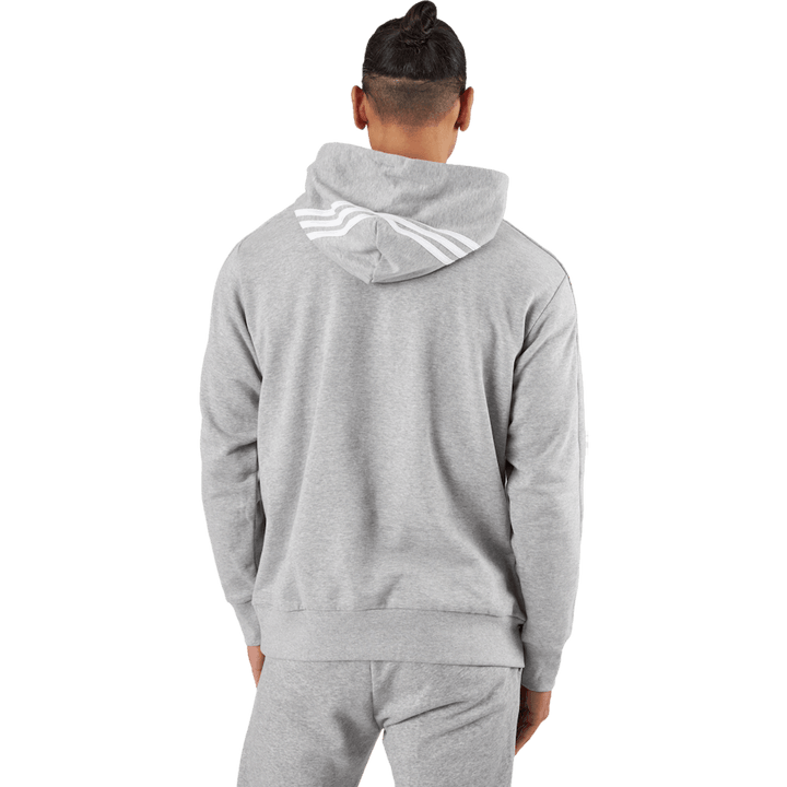 Essentials French Terry 3-Stripes Hoodie Medium Grey Heather