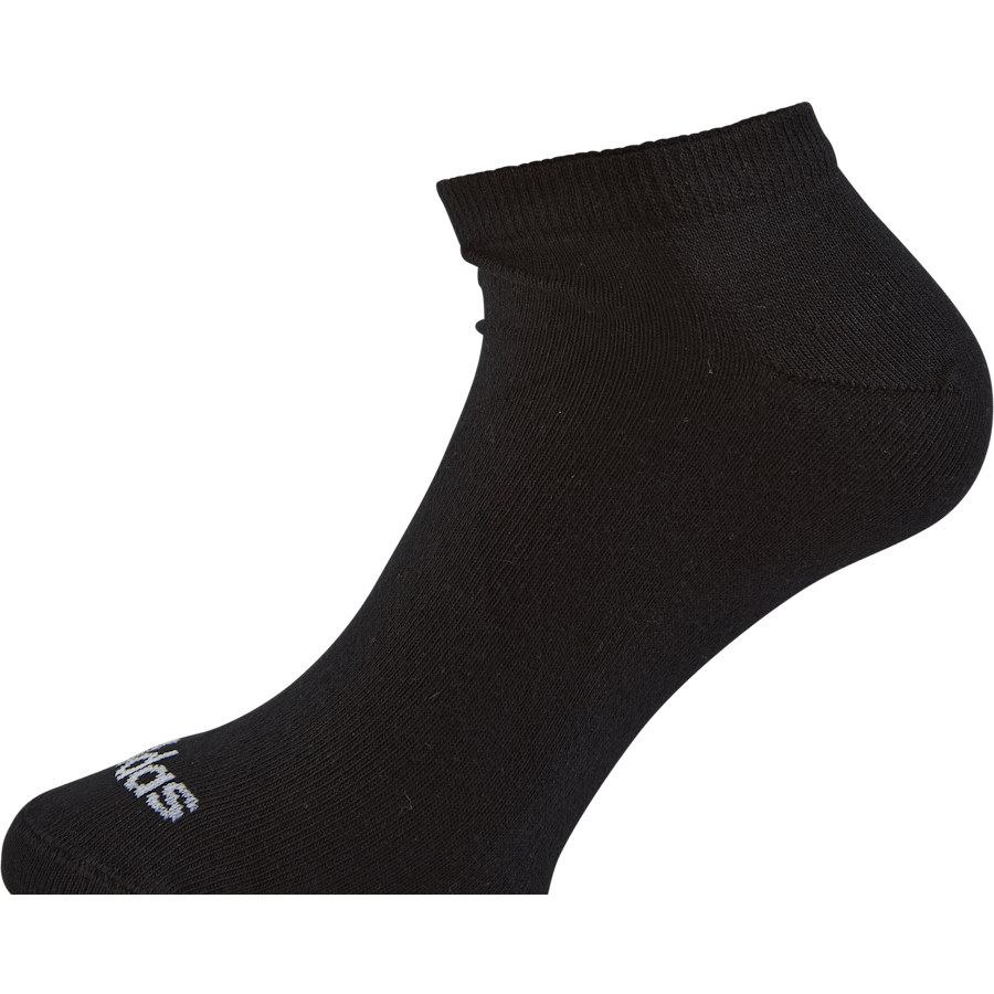 Thin Linear Low-Cut Socks 3 Pairs Black