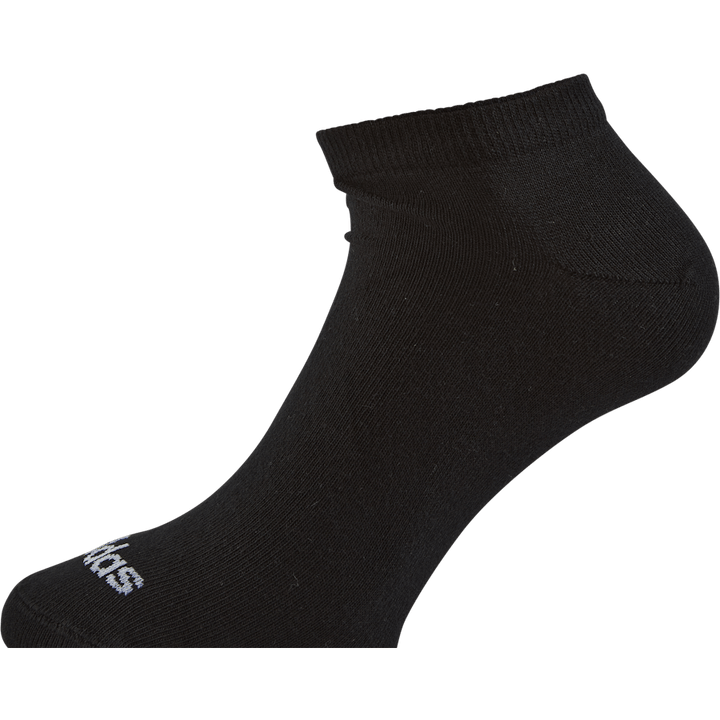 Thin Linear Low-Cut Socks 3 Pairs Black