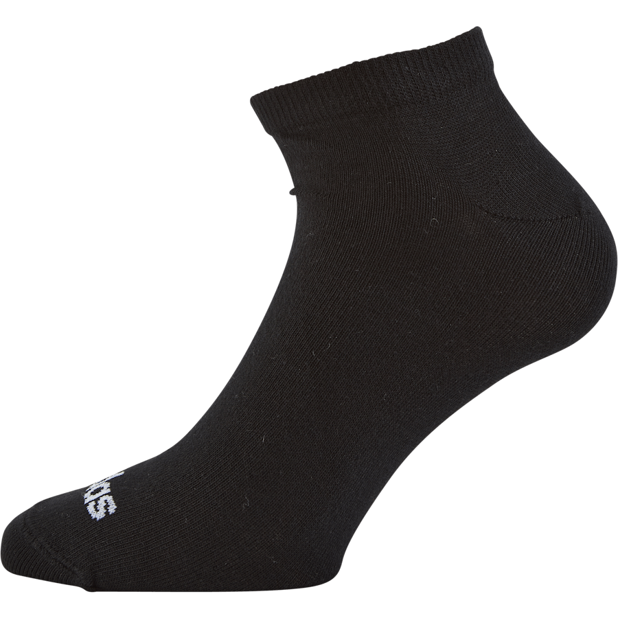 Thin Linear Low-Cut Socks 3 Pairs Black