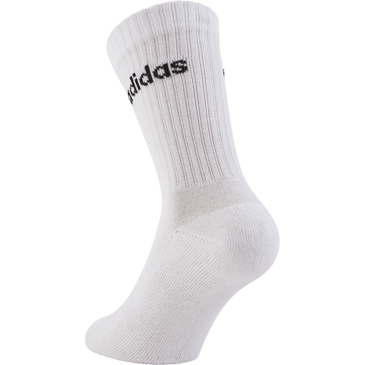 Chaussettes matelassées Linear Crew (3 paires) Gris moyen chiné / Blanc / Noir
