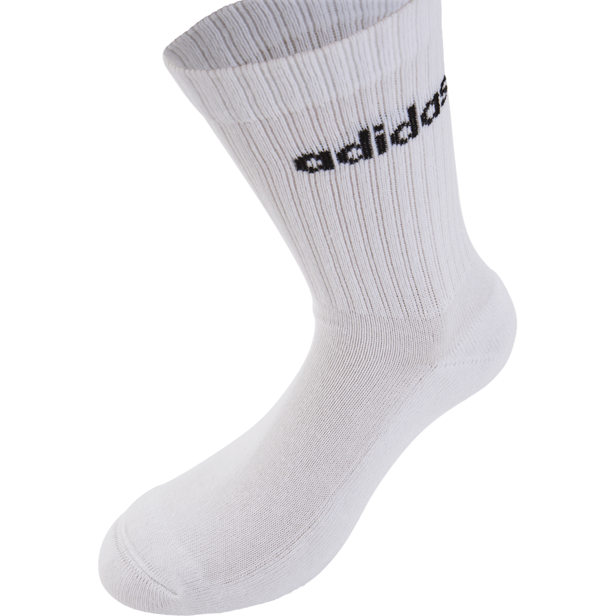Chaussettes matelassées Linear Crew (3 paires) Gris moyen chiné / Blanc / Noir