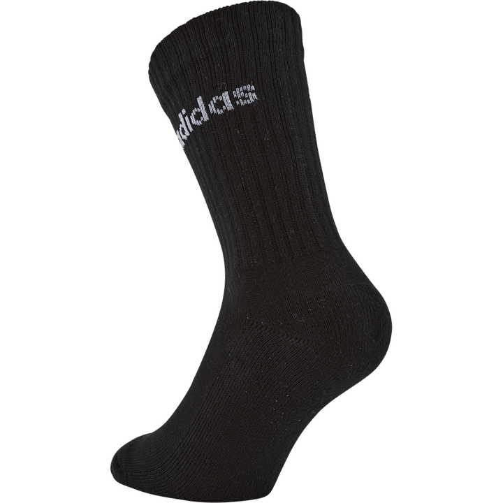 Chaussettes matelassées Linear Crew (3 paires) Gris moyen chiné / Blanc / Noir