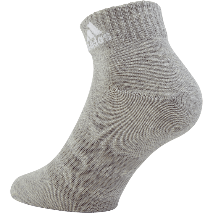 Thin and Light Sportswear Ankle Socks 6 Pairs Medium Grey Heather
