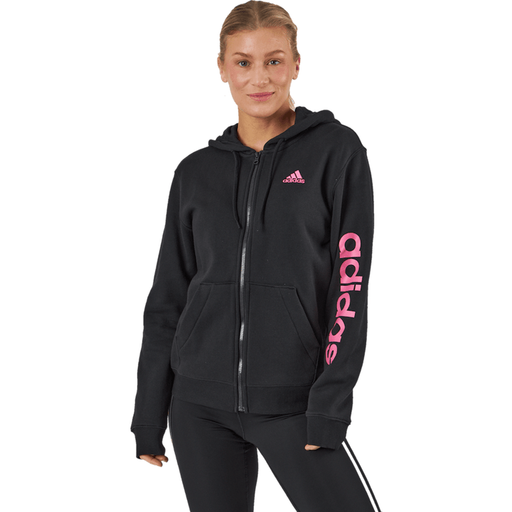 Essentials Linear Full-Zip French Terry Hoodie Black