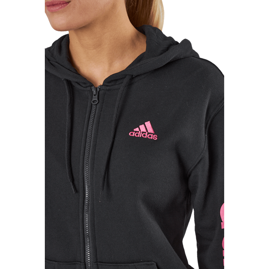 Essentials Linear Full-Zip French Terry Hoodie Black