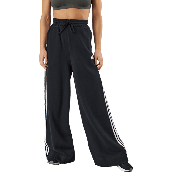 Essentials 3-Stripes French Terry Wide Joggers Nero