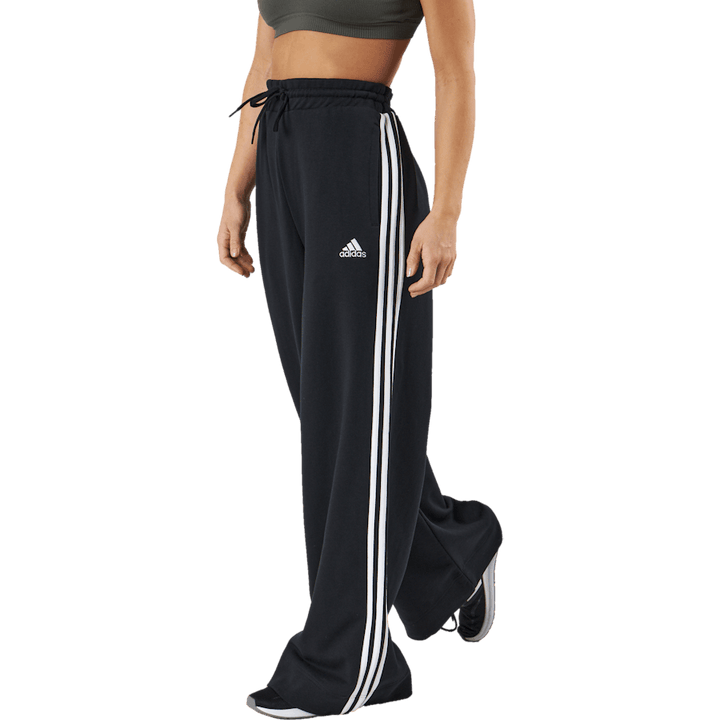 Essentials 3-Stripes French Terry Wide Joggers Nero