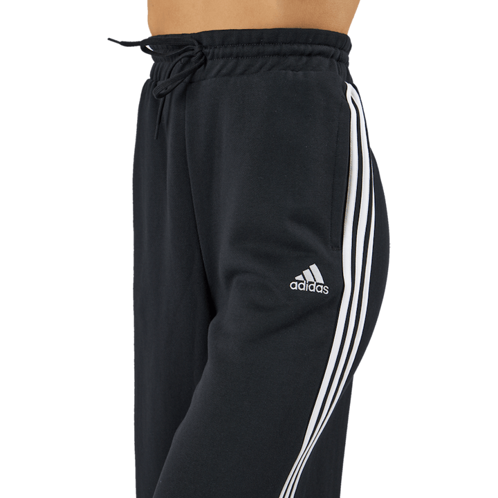 Essentials 3-Stripes French Terry Wide Joggers Nero
