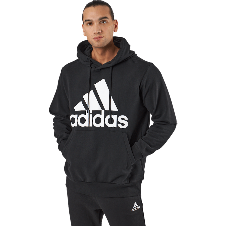 Felpa con cappuccio Essentials French Terry Big Logo Nero