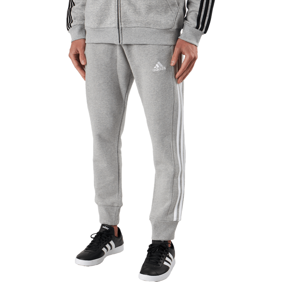 Essentials French Terry Tapered Cuff 3-Stripes Joggers Medium Grey Heather