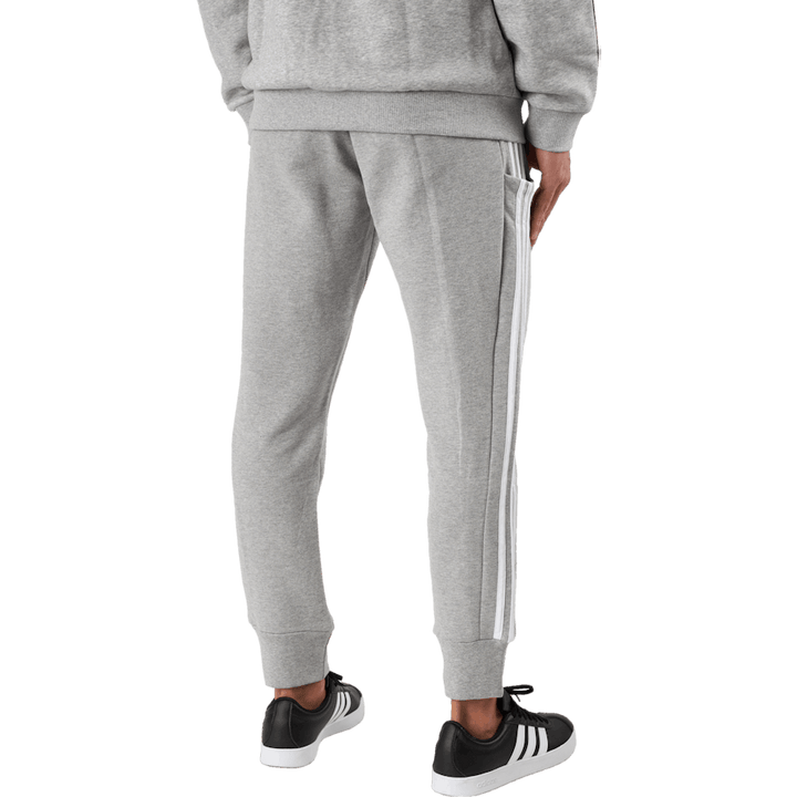 Essentials French Terry Tapered Cuff 3-Stripes Joggers Medium Grey Heather