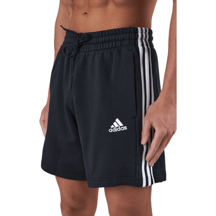 Essentials French Terry 3-Stripes Shorts Black