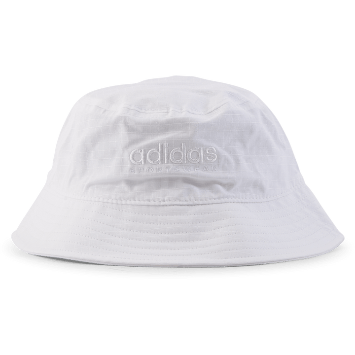 Klasický bavlněný klobouk Bucket Hat White