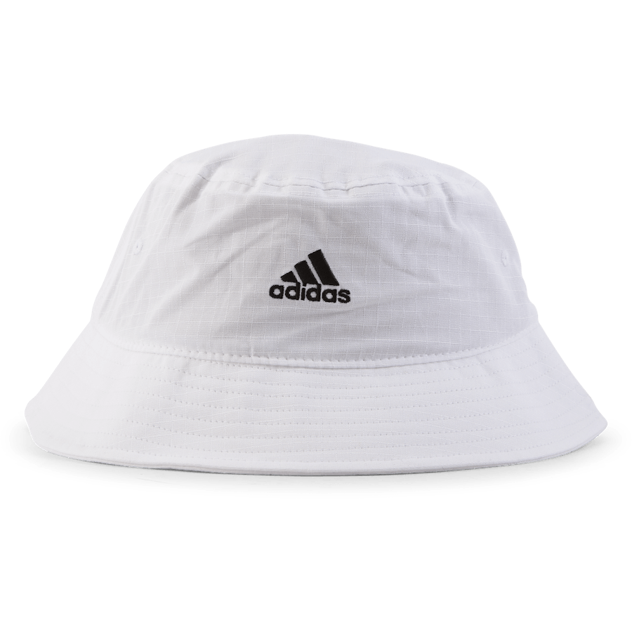 Klasický bavlněný klobouk Bucket Hat White