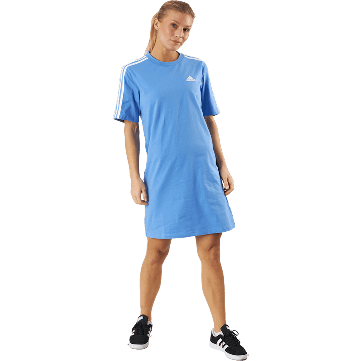 Essentials 3-Stripes Single Jersey Boyfriend Tee Dress Blufus/Bianco