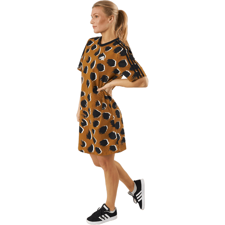 Essentials 3-Stripes Single Jersey Boyfriend Tee Dress Brostr/Multco/Nero