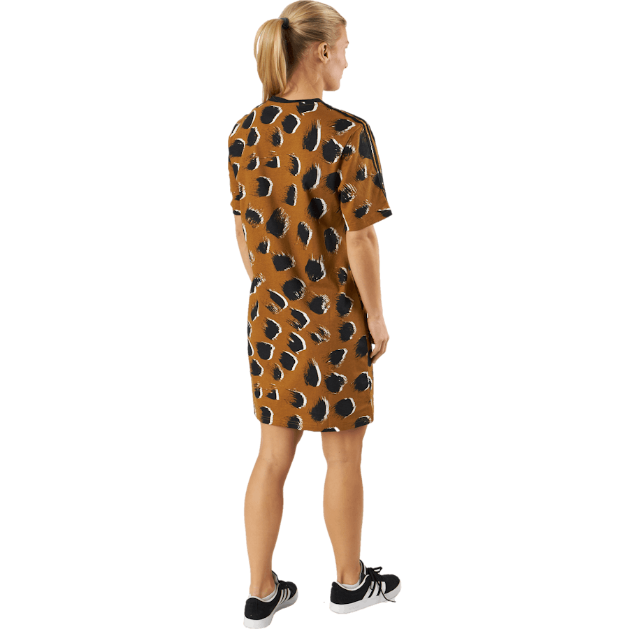 Essentials 3-Stripes Single Jersey Boyfriend Tee Dress Brostr/Multco/Nero